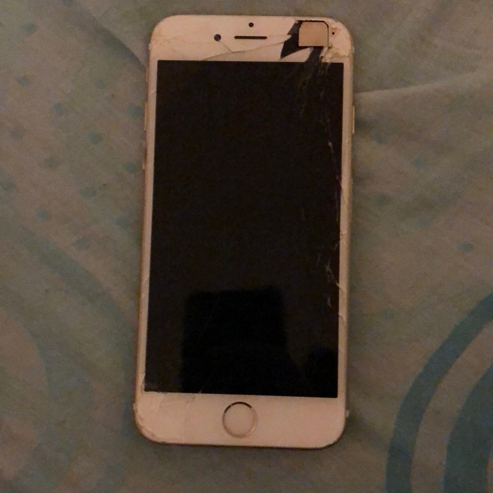 Gold and white iPhone 6